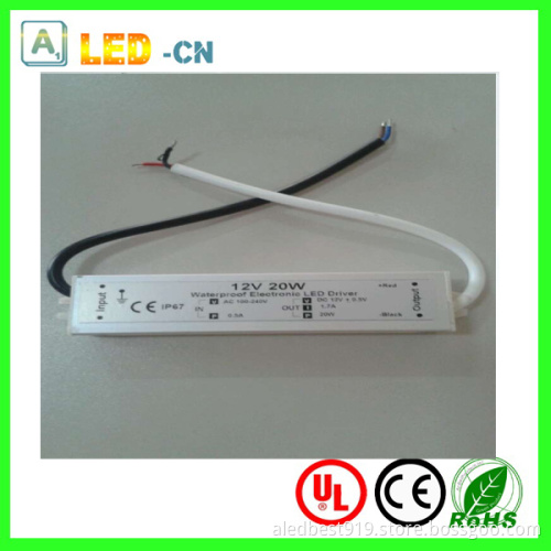 IP67 Waterproof 20W DC12V LED Power Supply
